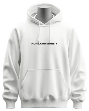 LIMITED EDITION - HOPE.COMMUNITY Signature Hoodie (White)